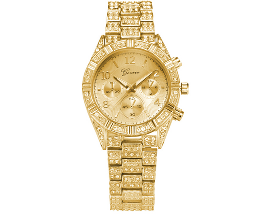 Frauen Kristall Quarz Analog Armbanduhr Mode Edelstahl Genf Luxus reloj hombre 2021 montre femme sport uhren