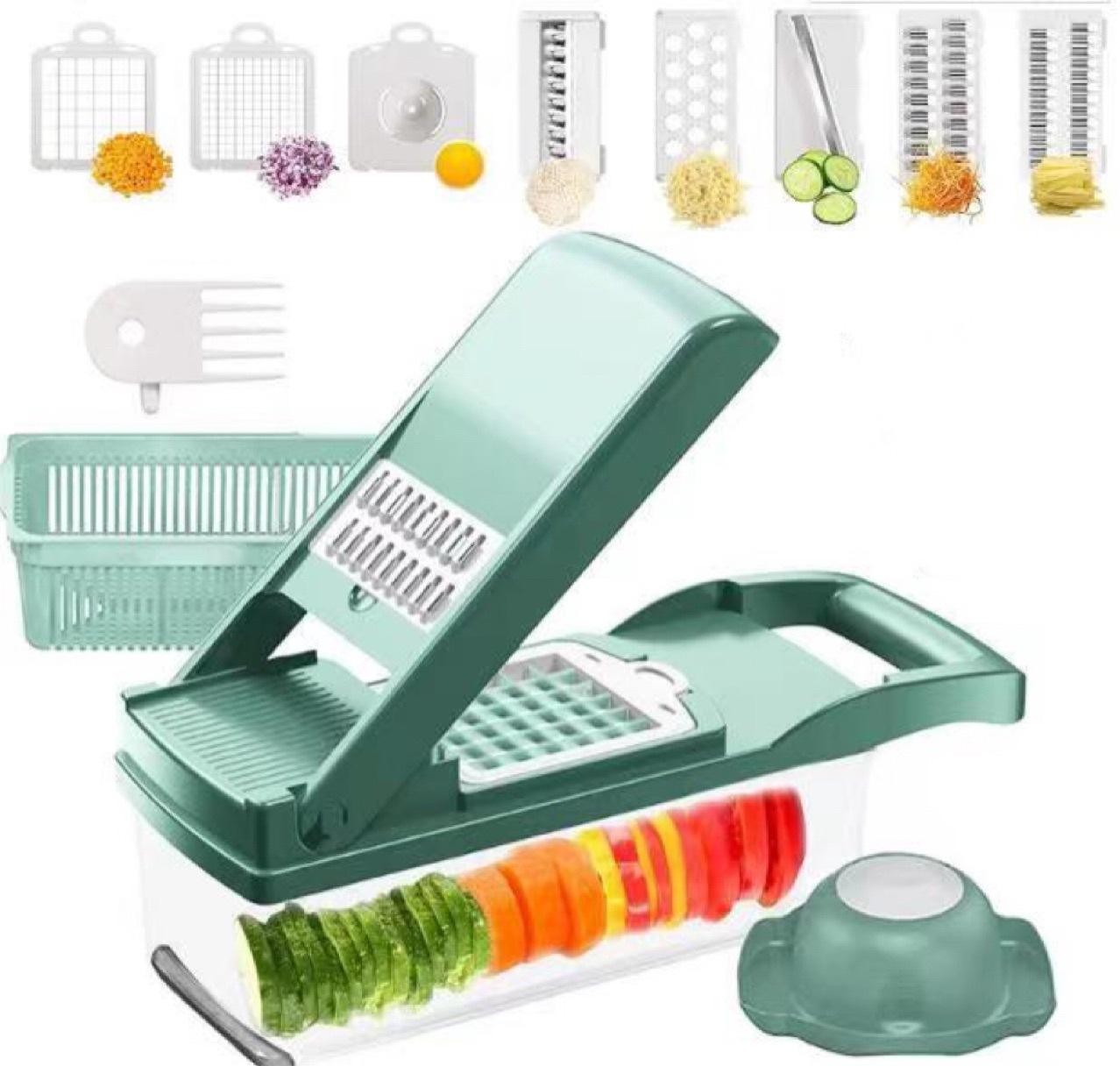 12 In 1 Manual Vegetable Chopper Kitchen Gadgets Food Chopper Onion Cutter Vegetable Slicer by