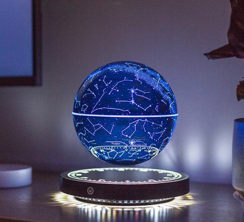 Romantic Gift 14cm Bedside Star Table Lamp Maglev LED Starlight Moon Night Light Ornament