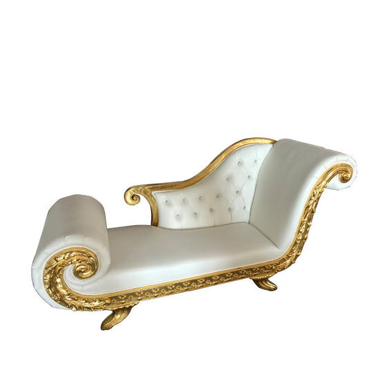 Factory Direct Palace Chaise Longues European-style Double Sofa Handmade Foil Chaise Longues Hotel Guest Room Recliner