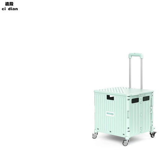 Grocery Cart Small Pull Cart Folding Shopping Cart Pull Rod Cart Take Express Cart Pull Rod Trailer Home Trolley